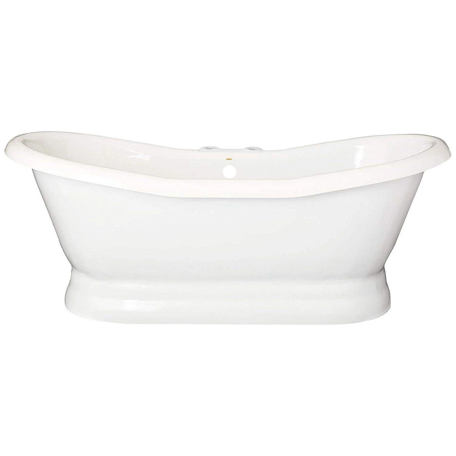 Empress Acrylic Double Slipper Pedestal Tub - Rim Faucet Drillings 4 Empress Acrylic Double Slipper Pedestal Tub - Rim Faucet Drillings - Image 2