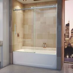 DreamLine Enigma Air 56-60 In. W X 62 In. H Frameless Sliding Tub Door -A&E BATH & SHOWER Shop enigma air tub door rs136 30d 30p 07 ixi1ftgezyngl8qr