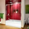 DreamLine Enigma Sky 56-60 In. W X 62 In. H Frameless Sliding Tub Door - Polished Stainless Steel -A&E BATH & SHOWER Shop enigma sky tub door rs121 30d 29ip 08 t02duzlct2p9ccy8