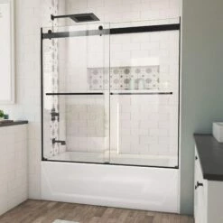 DreamLine Essence 56-60 In. W X 60 In. H Frameless Bypass Tub Door -A&E BATH & SHOWER Shop essence tub door rs321 31d 31d 09 dgl9aaedpzugqve3