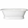 Majesty Acrylic Double Ended Pedestal Tub - No Faucet Drillings -A&E BATH & SHOWER Shop front restoria 1