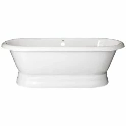 Majesty Acrylic Double Ended Pedestal Tub - No Faucet Drillings