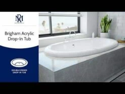 Brigham Acrylic Double Ended Drop In Tub - Made In USA -A&E BATH & SHOWER Shop hqdefault 2 47