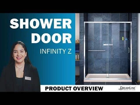 DreamLine Infinity-Z 56-60 In. W X 60 In. H Semi-Frameless Sliding Tub Door And QWALL-Tub Acrylic Wall Kit, Clear Glass 4 DreamLine Infinity-Z 56-60 In. W X 60 In. H Semi-Frameless Sliding Tub Door And QWALL-Tub Acrylic Wall Kit, Clear Glass - Image 2