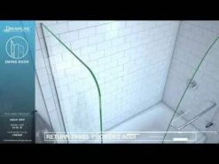 DreamLine Aqua Uno 56-60 Inch W X 30 Inch D X 58 Inch H Frameless Hinged Tub Door With Return Panel -A&E BATH & SHOWER Shop hqdefault 6 11