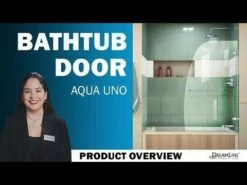 DreamLine Aqua Uno 56-60 Inch W X 58 Inch H Frameless Hinged Tub Door With Extender Panel -A&E BATH & SHOWER Shop hqdefault 7 4