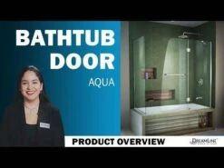 DreamLine Aqua 48 Inch W X 58 Inch H Frameless Hinged Tub Door -A&E BATH & SHOWER Shop hqdefault 7 9