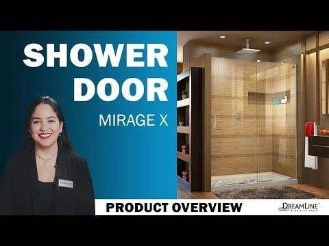 DreamLine Mirage X 56-60 Inch W X 58 Inch H Frameless Sliding Tub Door 4 DreamLine Mirage X 56-60 Inch W X 58 Inch H Frameless Sliding Tub Door - Image 2