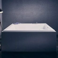 Lacus Acrylic 70 Inch Drop In Bathtub - White