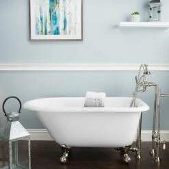 Norfolk 48 Inch Cast Iron Classic Clawfoot Tub - No Faucet Drillings