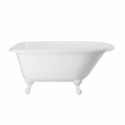 Norfolk 48 Inch Cast Iron Classic Clawfoot Tub - No Faucet Drillings -A&E BATH & SHOWER Shop lg48rt0wrbw 3 2