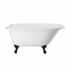 Norfolk 48 Inch Cast Iron Classic Clawfoot Tub - Wall Faucet Drillings -A&E BATH & SHOWER Shop lg48rt3wrb s
