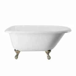 Norfolk 48 Inch Cast Iron Classic Clawfoot Tub - Wall Faucet Drillings -A&E BATH & SHOWER Shop lg48rt3wrbbn