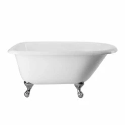 Norfolk 48 Inch Cast Iron Classic Clawfoot Tub - Wall Faucet Drillings -A&E BATH & SHOWER Shop lg48rt3wrbc