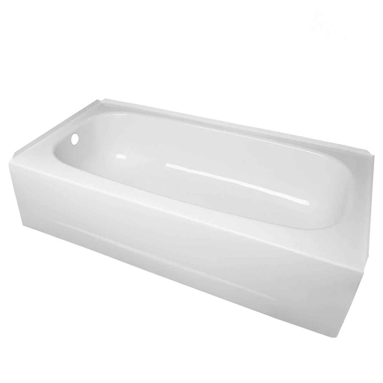 Archer 60 Inch Steel Alcove Bathtub - White 5 Archer 60 Inch Steel Alcove Bathtub - White - Image 3
