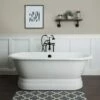 Oxford Cast Iron Freestanding Soaking Tub - No Faucet Drillings -A&E BATH & SHOWER Shop lg60de0w8pw 3