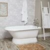 Davenport 60 Inch Cast Iron Classic Pedestal Tub - Rim Faucet Drillings - White -A&E BATH & SHOWER Shop lg60rt7w0pw