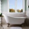 Charlotte Cast Iron Slipper Clawfoot Tub - No Faucet Drillings -A&E BATH & SHOWER Shop lg60sl0wsic 1