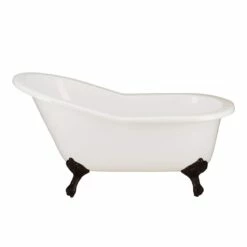 Adela 62 Inch Cast Iron Slipper Clawfoot Tub Package 19 Adela 62 Inch Cast Iron Slipper Clawfoot Tub Package -A&E BATH & SHOWER Shop lg60slf7wsib front 1 3