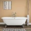 Cambridge 66 Inch Cast Iron Double Ended Clawfoot Tub Package - White / Chrome Feet & Fixtures 1 Cambridge 66 Inch Cast Iron Double Ended Clawfoot Tub Package - White / Chrome Feet & Fixtures -A&E BATH & SHOWER Shop lg66de7wdic 3