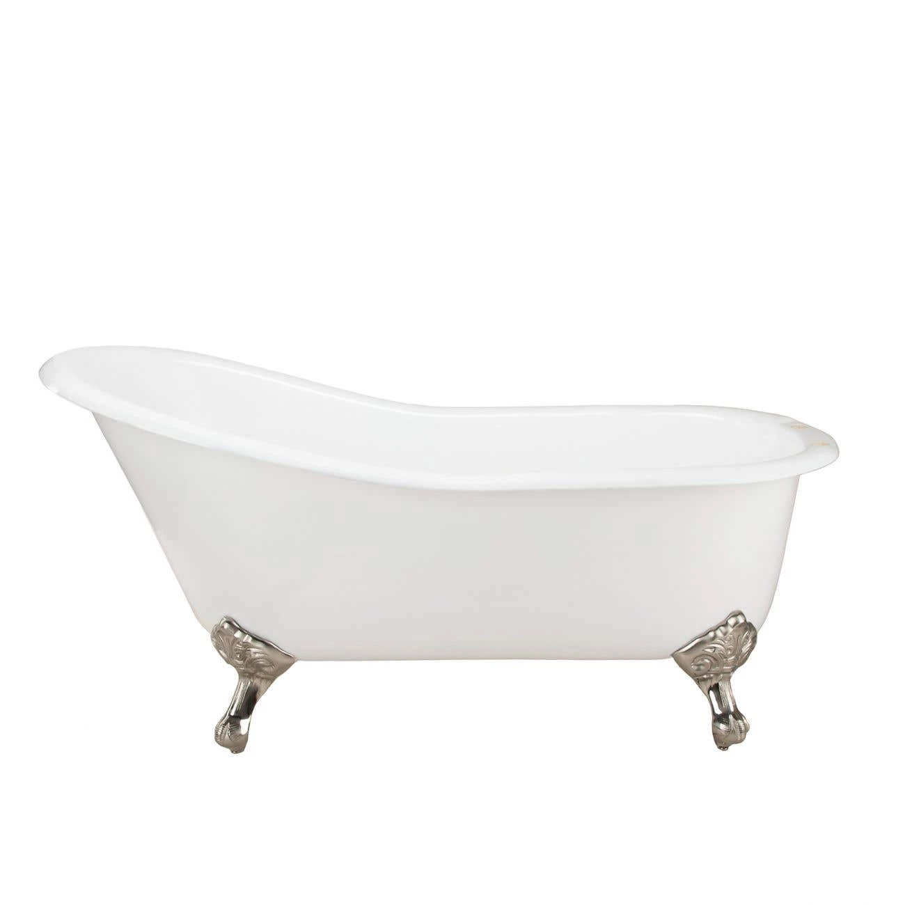 Charlotte Cast Iron Slipper Clawfoot Tub - Rim Faucet Drillings 7 Charlotte Cast Iron Slipper Clawfoot Tub - Rim Faucet Drillings - Image 5