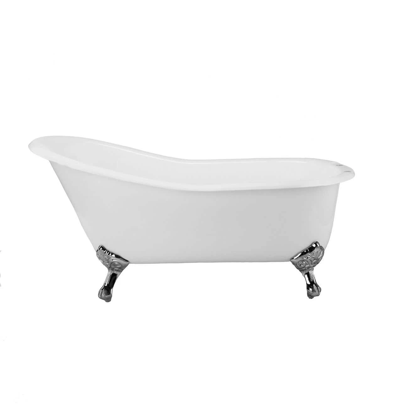 Charlotte Cast Iron Slipper Clawfoot Tub - Rim Faucet Drillings 5 Charlotte Cast Iron Slipper Clawfoot Tub - Rim Faucet Drillings - Image 3