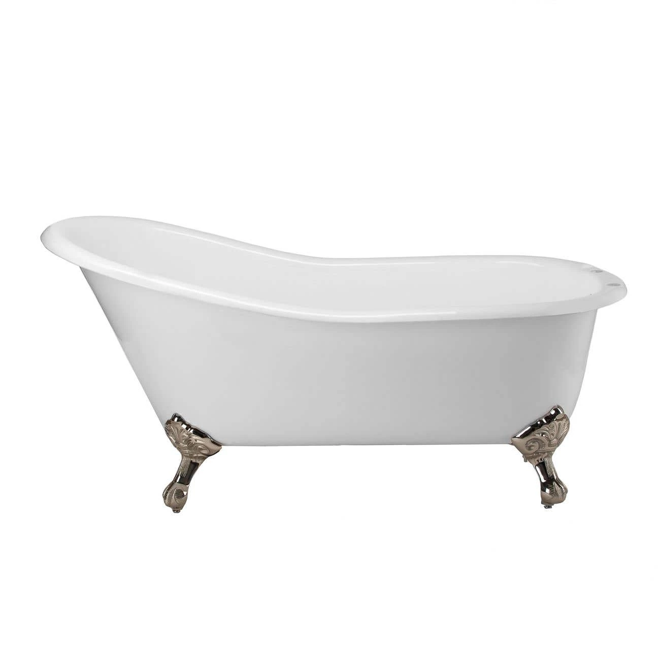 Charlotte Cast Iron Slipper Clawfoot Tub - Rim Faucet Drillings 9 Charlotte Cast Iron Slipper Clawfoot Tub - Rim Faucet Drillings - Image 7