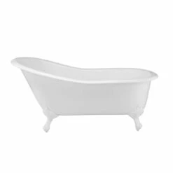Charlotte Cast Iron Slipper Clawfoot Tub - Rim Faucet Drillings 12 Charlotte Cast Iron Slipper Clawfoot Tub - Rim Faucet Drillings -A&E BATH & SHOWER Shop lg67sl7wsiw 2 3