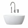 Luna Matte White Acrylic Double Ended Freestanding Tub Package -A&E BATH & SHOWER Shop luna matte pkg