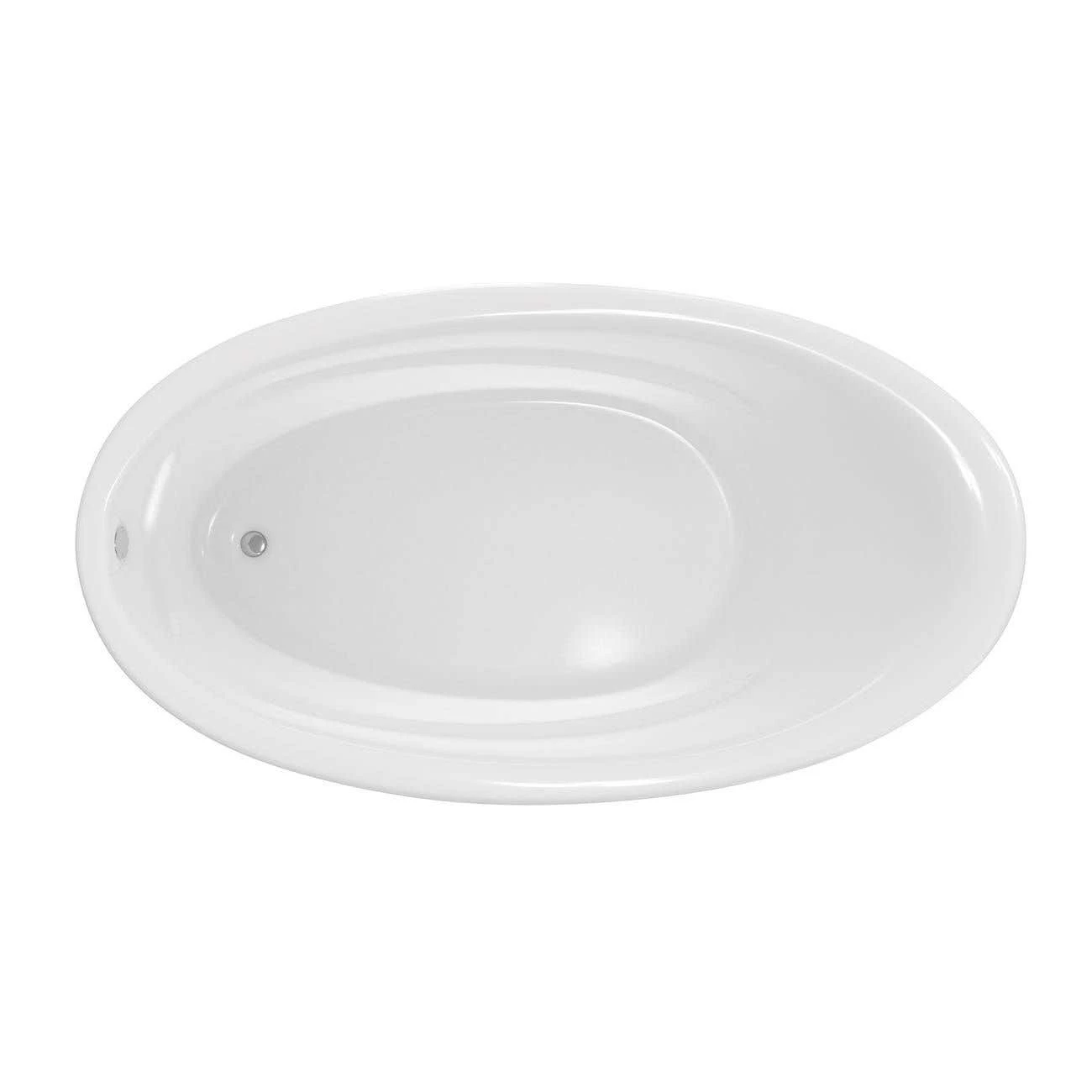 Marla 69 Inch Acrylic Drop-in Universal Drain Bathtub - White 8 Marla 69 Inch Acrylic Drop-in Universal Drain Bathtub - White - Image 6