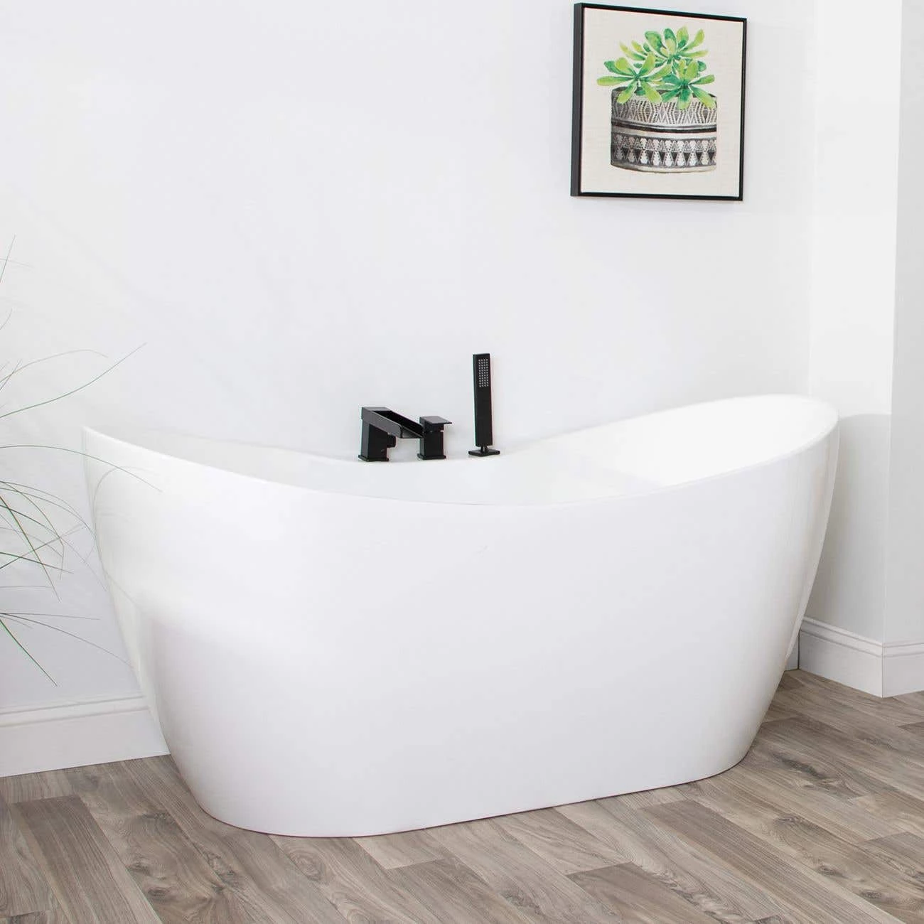 Maxwell Acrylic Double Slipper Freestanding Tub Package 4 Maxwell Acrylic Double Slipper Freestanding Tub Package - Image 2