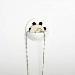 Porcelain Overflow Cover And Stopper Keeper