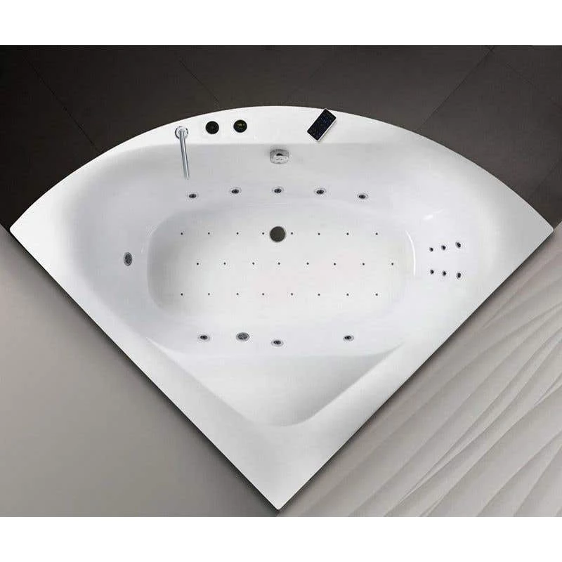 Olivia 55 Inch Acrylic Jetted Bathtub - High Gloss White 5 Olivia 55 Inch Acrylic Jetted Bathtub - High Gloss White - Image 3