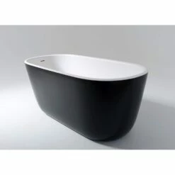 Lullaby 60 Inch Aquatex Freestanding Double Ended Tub -A&E BATH & SHOWER Shop ps602m mini blck wht