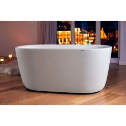 Lullaby 60 Inch Aquatex Freestanding Double Ended Tub -A&E BATH & SHOWER Shop ps602m mini wht