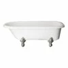 Regent Acrylic Classic Clawfoot Tub - No Faucet Drillings