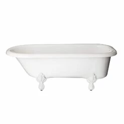 Regent Acrylic Classic Clawfoot Tub - No Faucet Drillings -A&E BATH & SHOWER Shop r501 p 3