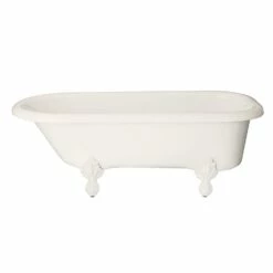 Regent Acrylic Classic Clawfoot Tub - Rim Faucet Drillings -A&E BATH & SHOWER Shop r503 p 4