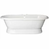 Majesty Acrylic Double Ended Pedestal Tub - Rim Faucet Drillings -A&E BATH & SHOWER Shop rd551 m rm 1
