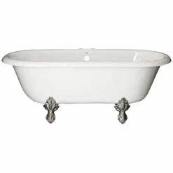 Marquis Acrylic Double Ended Clawfoot Tub - Rim Faucet Drillings -A&E BATH & SHOWER Shop rd551 n rm 1