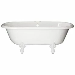 Marquis Acrylic Double Ended Clawfoot Tub - Rim Faucet Drillings -A&E BATH & SHOWER Shop rd551 p rm 1