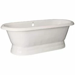 Majesty Acrylic Double Ended Pedestal Tub - No Faucet Drillings -A&E BATH & SHOWER Shop rd553 m s 1