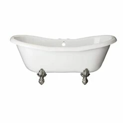 Duchess Acrylic Double Slipper Clawfoot Tub - Rim Faucet Drillings -A&E BATH & SHOWER Shop rds551 n rm 1