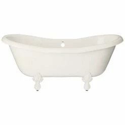 Duchess Acrylic Double Slipper Clawfoot Tub - No Faucet Drillings -A&E BATH & SHOWER Shop rds553 p nh
