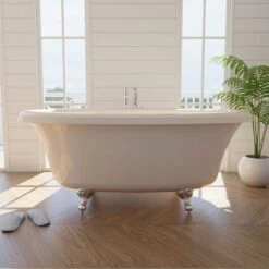 Barrett 72 Inch Double Ended Clawfoot Air Massage Tub - Made In USA -A&E BATH & SHOWER Shop rm barrett air bi c life