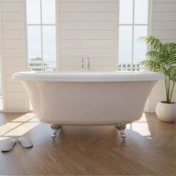 Barrett 72 Inch Double Ended Clawfoot Air Massage Tub - Made In USA -A&E BATH & SHOWER Shop rm barrett air biwh c life
