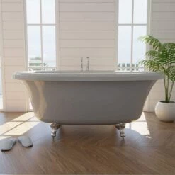 Barrett 72 Inch Double Ended Clawfoot Air Massage Tub - Made In USA -A&E BATH & SHOWER Shop rm barrett air lg c life