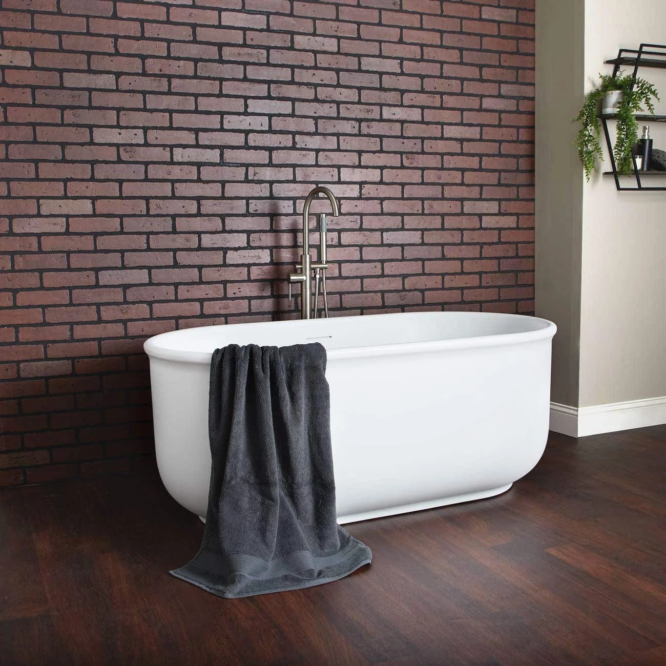 Taft Matte White Acrylic Double Ended Freestanding Tub 3 Taft Matte White Acrylic Double Ended Freestanding Tub