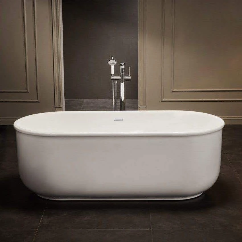 Taft Matte White Acrylic Double Ended Freestanding Tub 4 Taft Matte White Acrylic Double Ended Freestanding Tub - Image 2