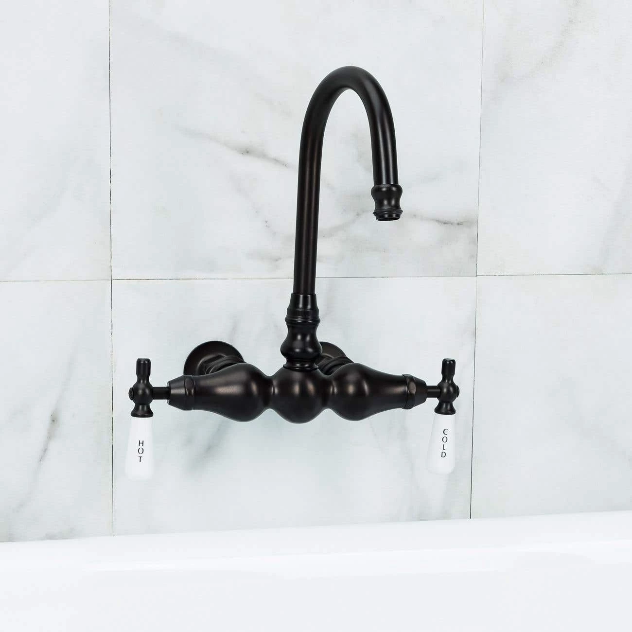 Bathroom Wall Mount Clawfoot Bathtub Faucet 4 Bathroom Wall Mount Clawfoot Bathtub Faucet - Image 2